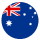 Australia round logo icon