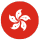 Hong Kong round flag