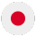 Japan round flag logo icon